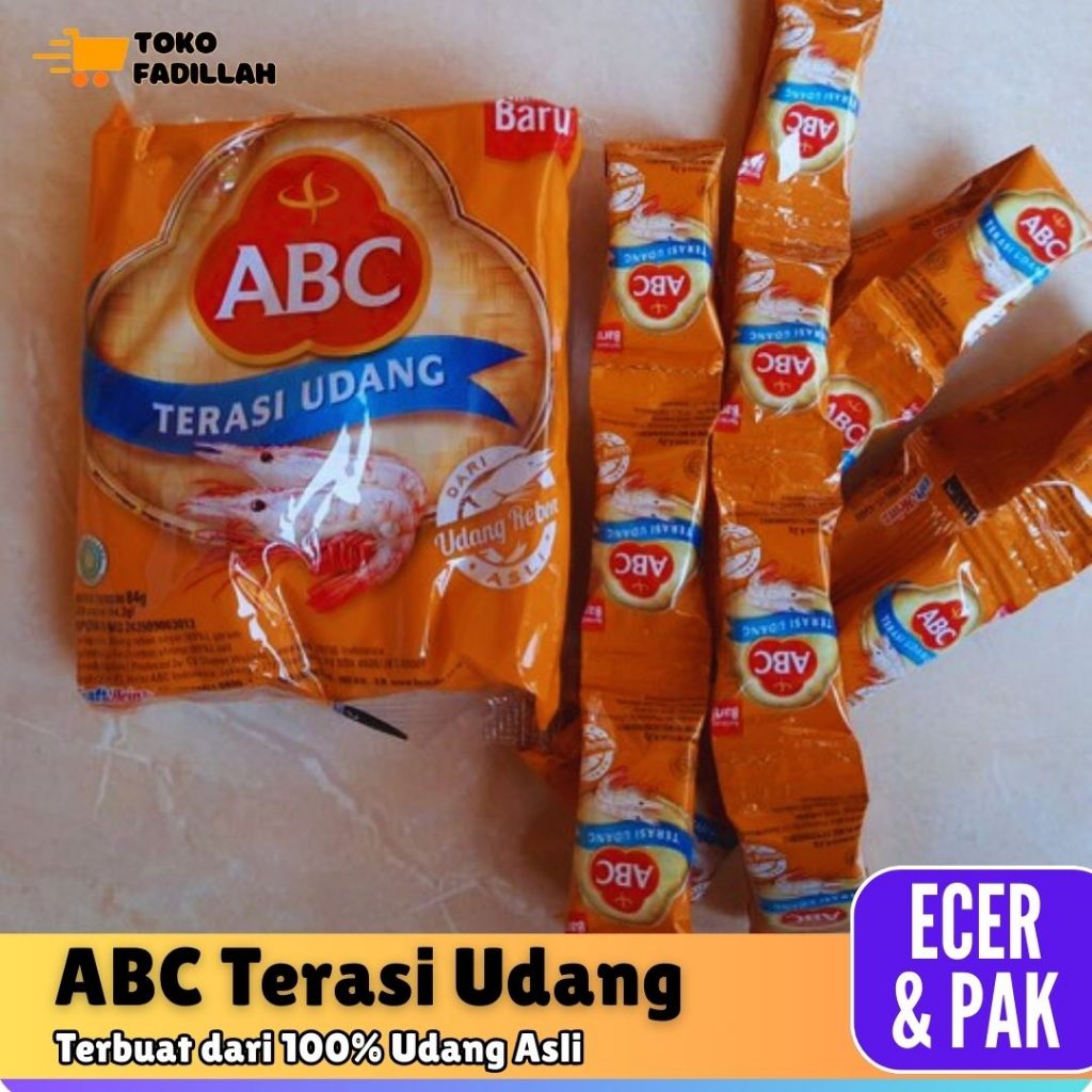 

ABC Terasi Udang 1 Pack isi 20 pcs (Bisa Ecer)