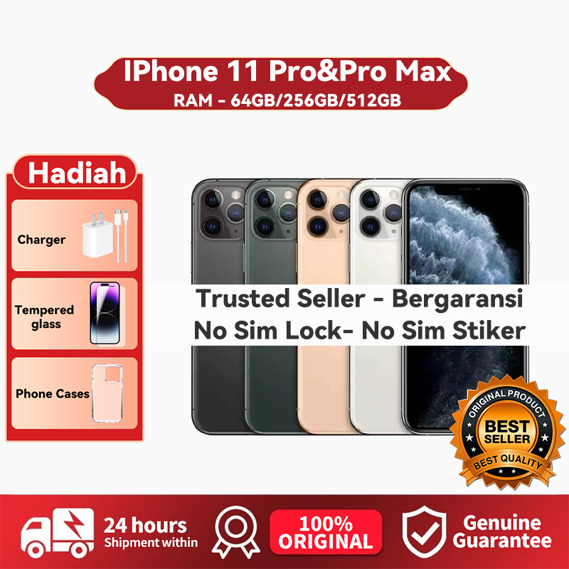 Seken IP 11 PRO / IP 11 PRO MAX 64GB 256GB Bekas Fullset Second Original / IP 11 PRO / IP 11 PRO MAX