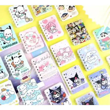 

HMRT Buku Memo Spiral A7 isi 50 Lembar Mini Note Book Motif Lucu