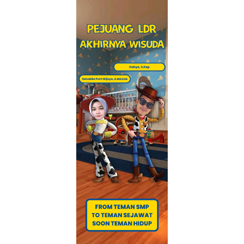 CETAK X CUSTOM BANNER/ Banner Sidang/ Banner Wisuda/ Baner Wedding