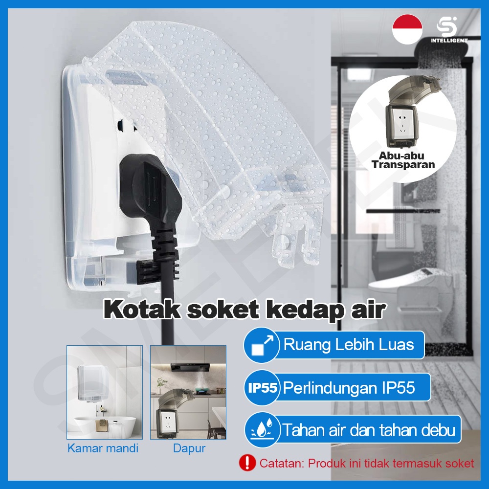 Pelindung colokan listrik Penutup stop kontak Tutup Stop Kontak Listrik Cover Stop Kontak Anti Air