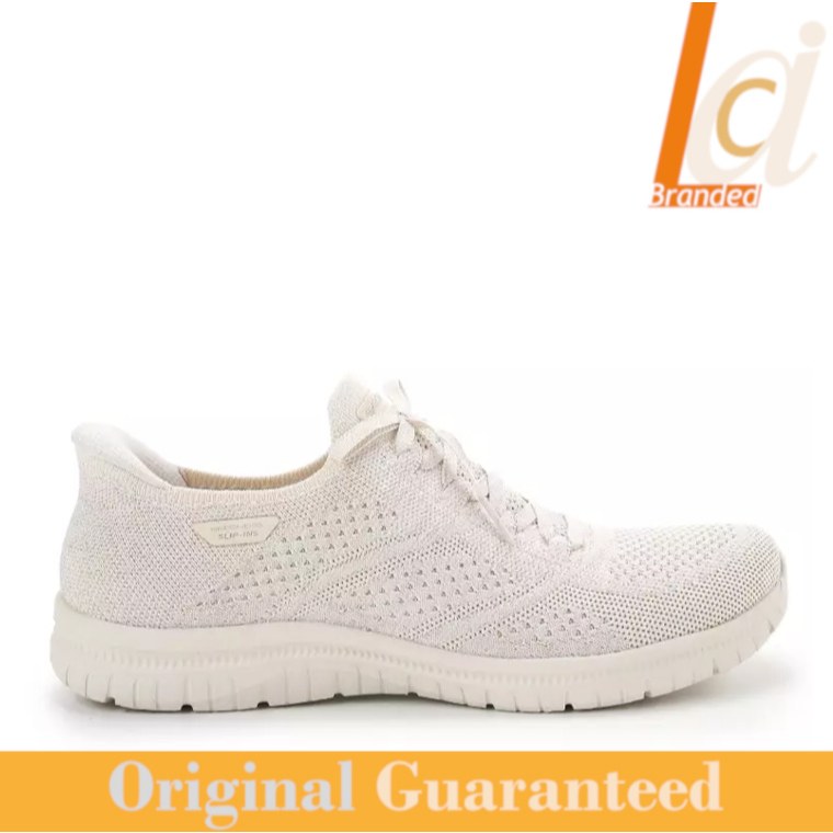 Sepatu Slip On/Sneakers Wanita Original Skechers Virtue - Natural