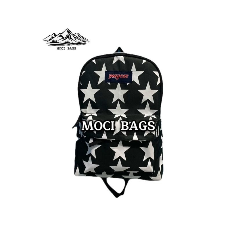 Tas ransel jasport premium motif bintang  pria wanita// untuk sekolah//untuk main / UNISEX