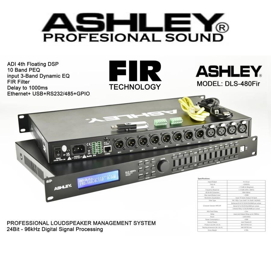 Speaker Management 4 In 8 Out Ashley DLS480Fir DLS 480Fir
