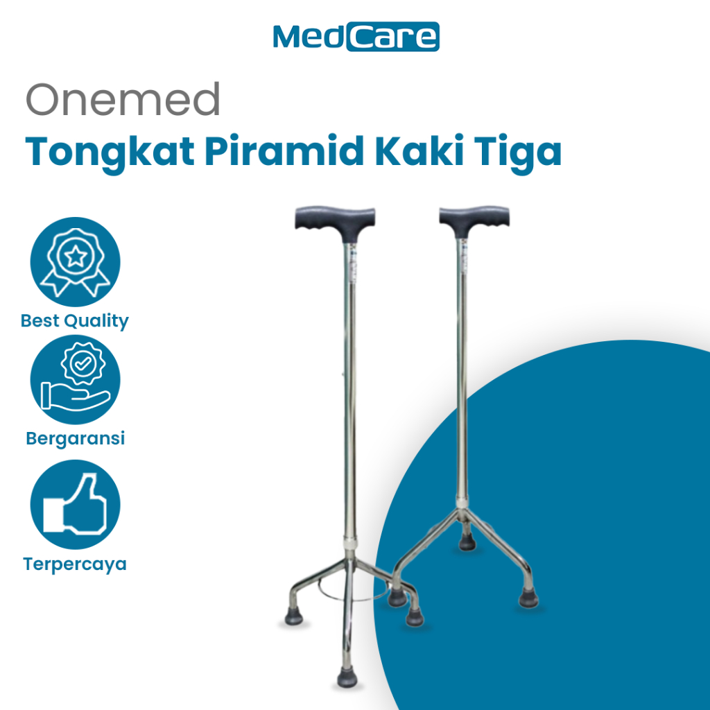 Tongkat Kaki 3 Sellaco – Alat Bantu Jalan Stabil untuk Lansia dan Terapi Rehabilitasi