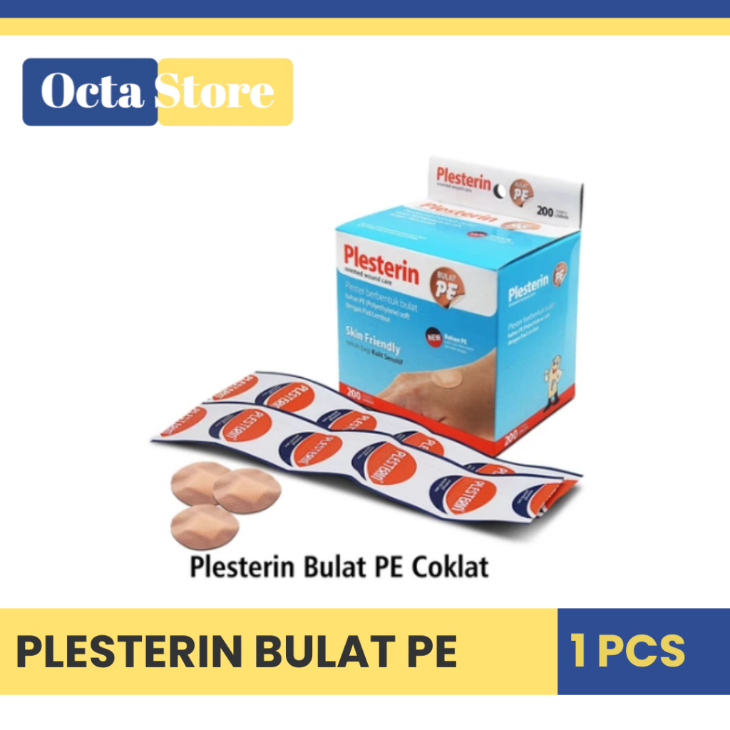 Plesterin Bulat PE Coklat 200 PCS (