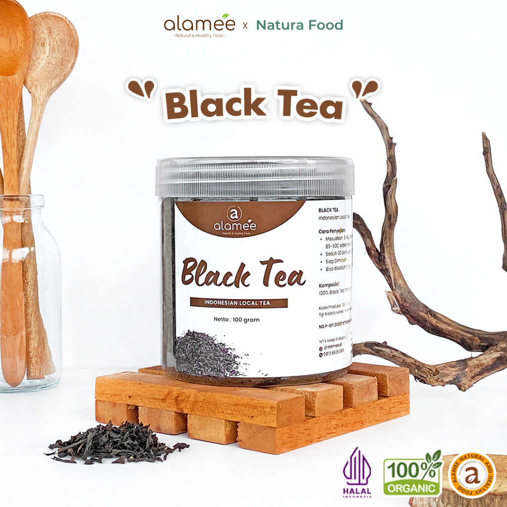 

ALAMEE Teh Hitam Black Tea Organic Kering Dried Premium