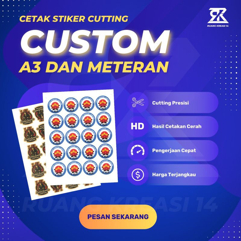 

Stiker Vinyl Cutting Meteran – Bisa Laminasi, Tahan Air, Glossy/Doff