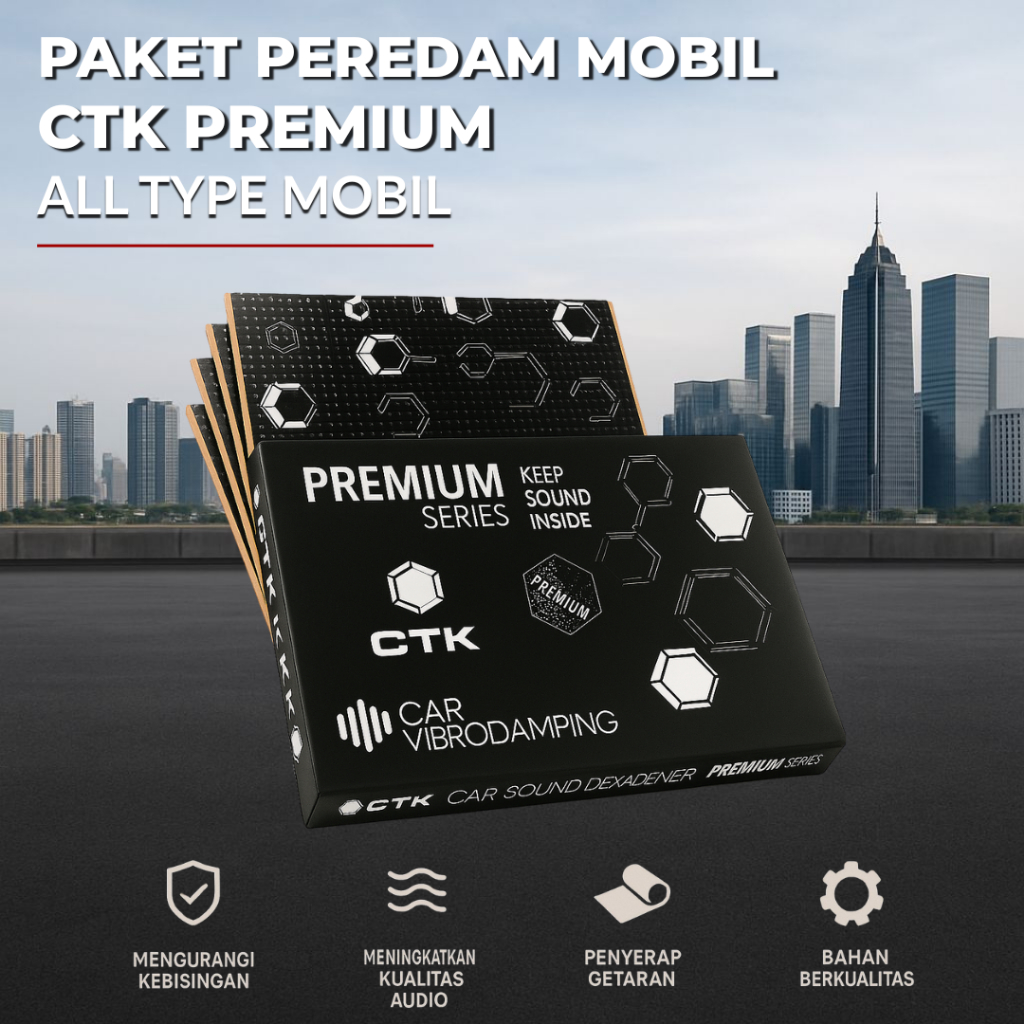 PEREDAM PINTU MOBIL / PEREDAM SUARA KEBISINGAN MOBIL / PEREDAM SUARA DAN GETAR CTK PREMIUM / PEREDAM