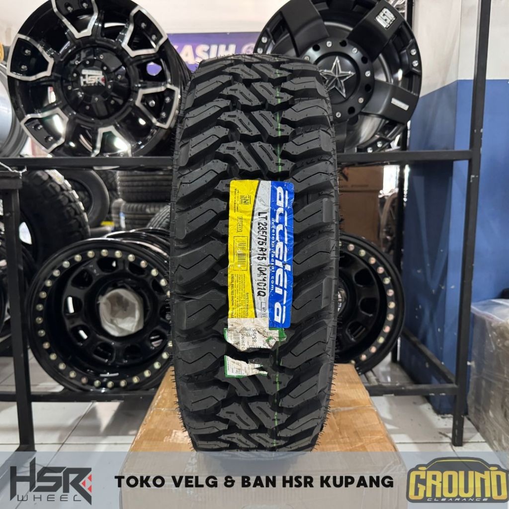 BAN MOBIL OFFROAD R15 KEMBANGAN KASAR 235-75 R15 ACCELERA MT01 BAN MOBIL HILUX SINGGEL CABIN
