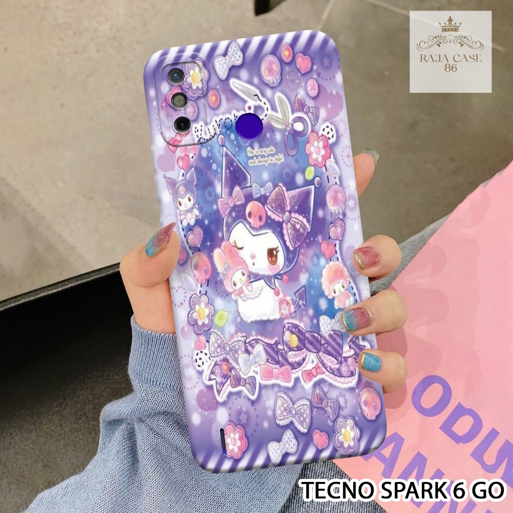 Softcase Tecno Spark 6 Go - Rajacase - Case Tecno Spark 6 Go - Motif Case Lucu - Case Tecno Spark 6 