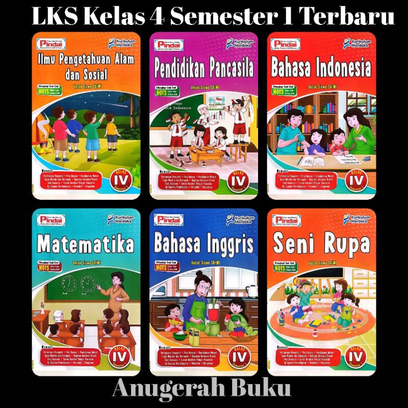 Buku LKS Pindai Kelas 4 Semester 1 Terbaru 2025