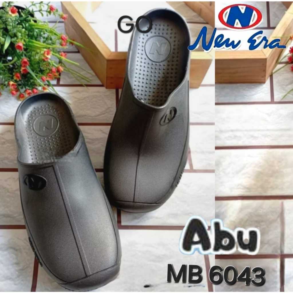 Kualitas Super Sogo Newera Mb 6043 Sepatu Sandal Slop Karet Pria Dewasa New Era Profound Mb 6043
