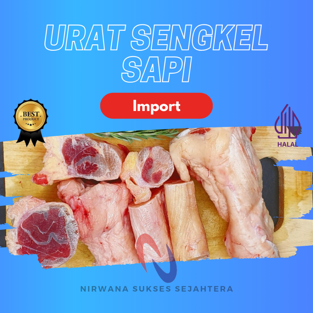 URAT SENGKEL, BETIS SAPI / BEEF TENDON (BERSIH)