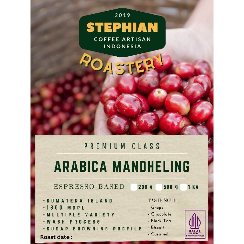 

Kopi Sumatera Arabica Mandeling Mandheling Mandailing kemasan 500 gram, murah