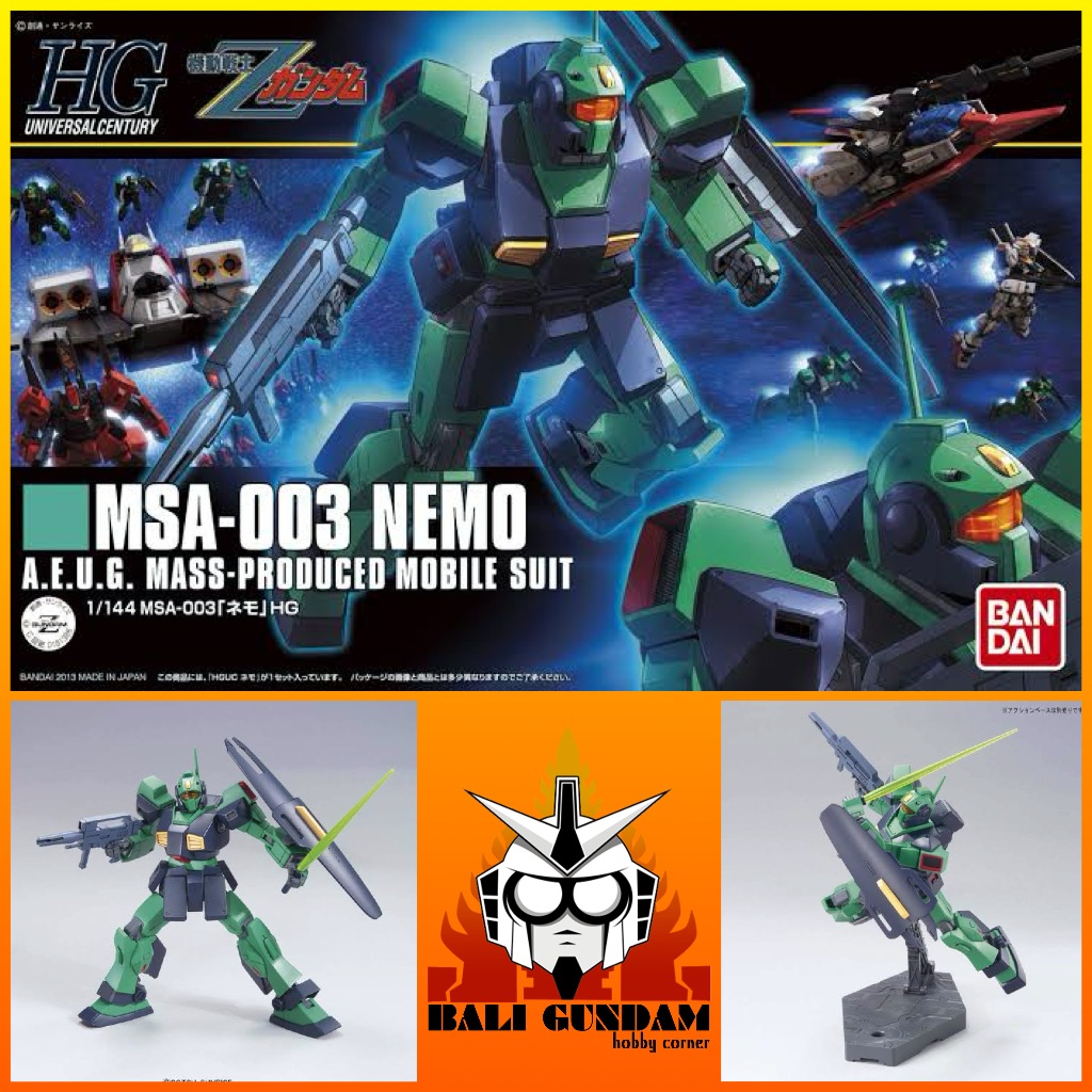 HG 1/144 MSA-003 NEMO ZETA GUNDAM VER Bali Gundam Hobby Corner Bandai Original