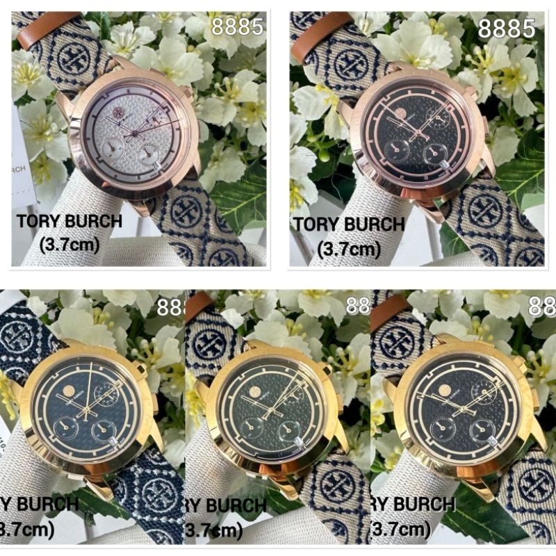 Jam Tangan Wanita Tory Burch TB Chronograph leather