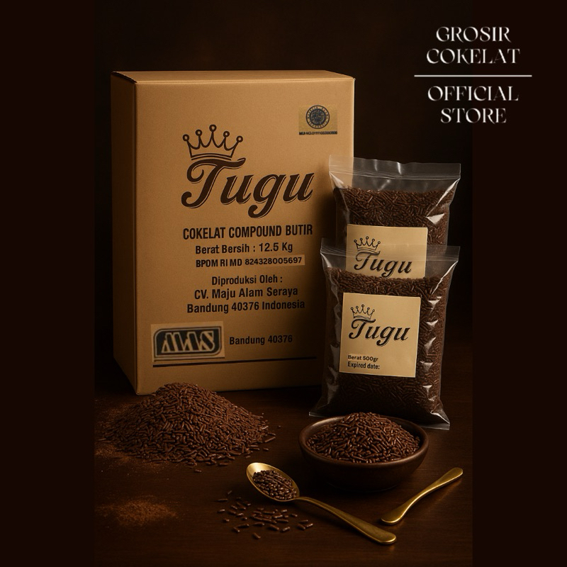 

TUGU Cokelat Butir Kemasan 1kg / 500gr Repack Meises Mesis Coklat