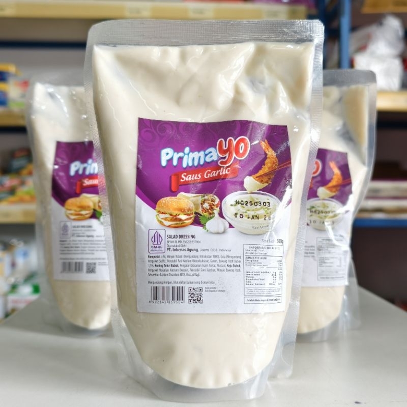 

Prima Saus Garlic 500Gr / Primayo Saus Bawang 500Gr / Garlic Sauce 500Gr Prima
