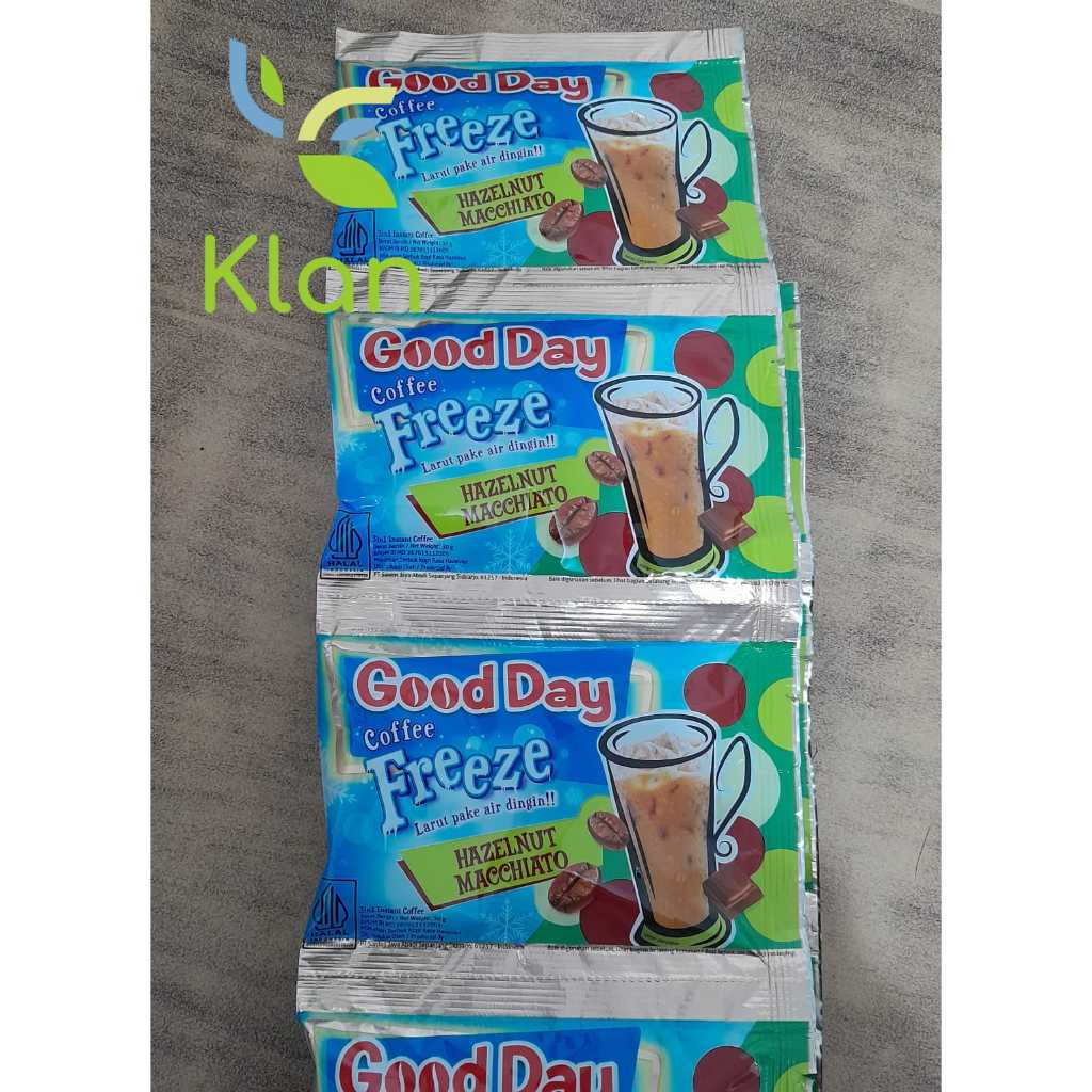 

GOOD DAY FREEZE HAZELNUT MACHIATO 30GR / GOOD DAY SACHET DINGIN/ GODDAI ES/GOODDAY/ KOPI INSTAN