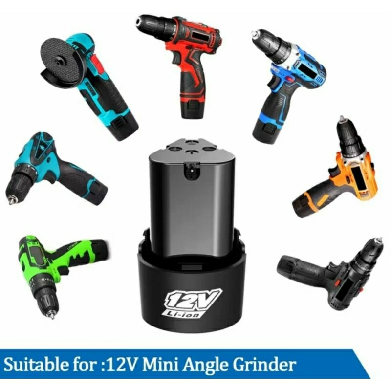 BATERAI BOR TANGAN  BATRE BOR CAS 12V BATERAI MESIN BOR CORDLESS 12V JLD KAMOLEE