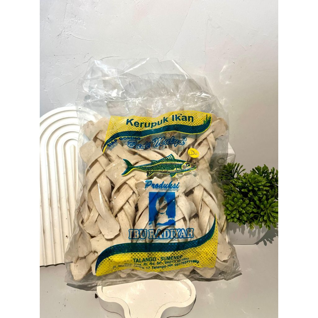 

(Sakera)500g Kerupuk Ikan Tengiri Lek palek Super Khas Sumenep Besar