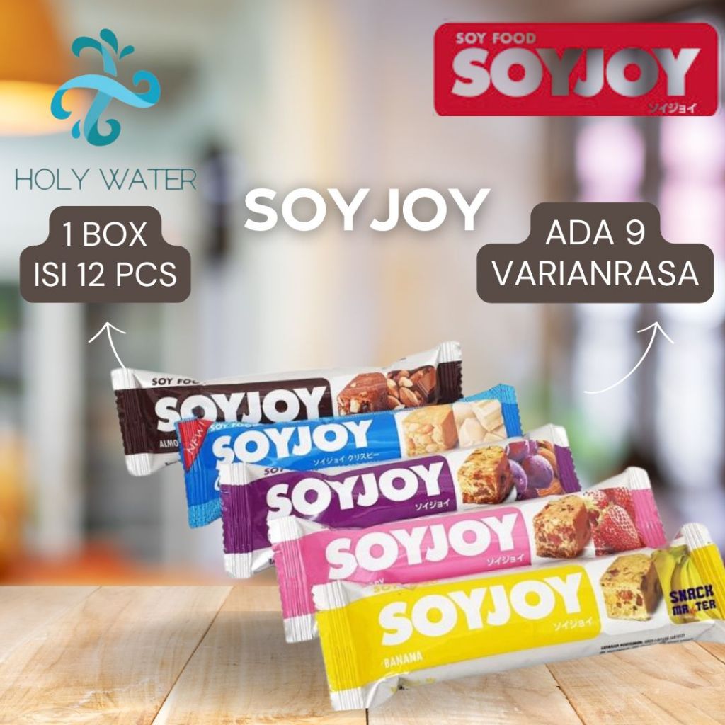 

(INSTANT / SAMEDAY) SOYJOY - Snack Bar - Soy Food Solution / Protein Bar SNACK ALL VARIAN DUS ISI 12 PCS CEMILAN DIET / GYM SEREAL ENAK - READY AQUA LEMINERAL, CLEO, PRISTINE, VIT Air Kemasan Botol Minuman Kardus