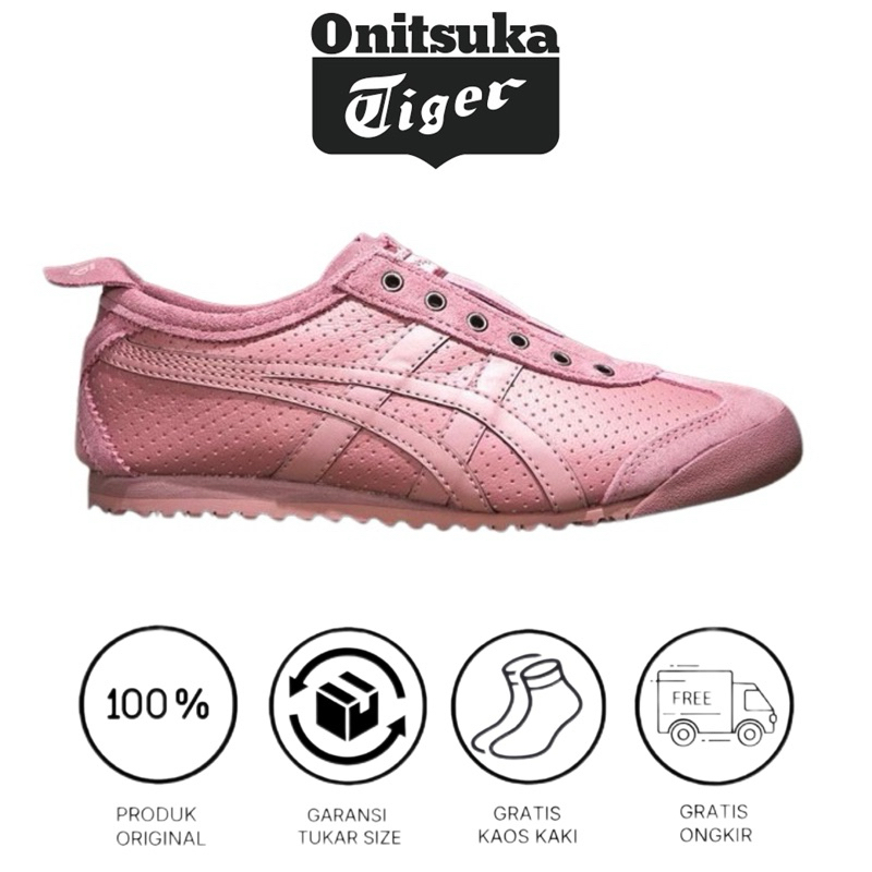 Onitsuka Tiger Mexixo 66 Slip On Leather Pink Women's