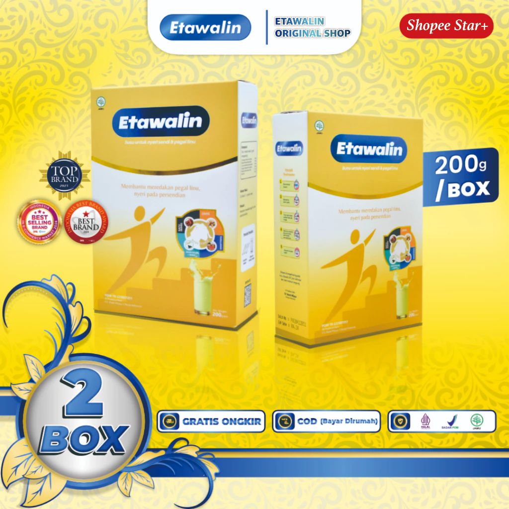 

PAKET 2 BOX ETAWALIN - Susu Kambing Etawa Bantu Atasi Masalah Nyeri Sendi Pegal Linu Nyeri Tulang