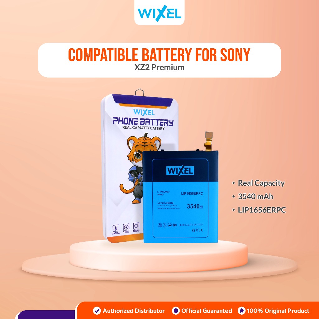 WIXEL Baterai Sony Xperia XZ2 PREMIUM AU SOV38 LIP1656ERPC Double Power Real Capacity Batre Batrai B