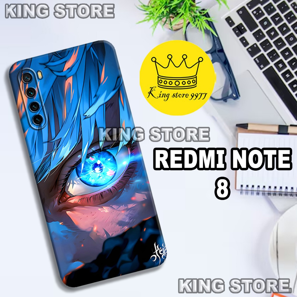 (KS7)  Softcase karet untuk REDMI NOTE 8 Motif gambar karakter Anime Jujutsu Kaisen/casing REDMI NOT