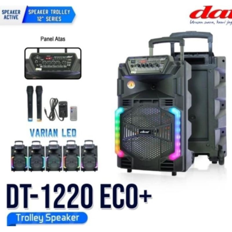 DAT SPEAKER BLUETOOTH KARAOKE DT 1220 - SPEAKER DAT 12 INCH - SPEAKER PORTABLE DAT 12 INCH - DAT SPE