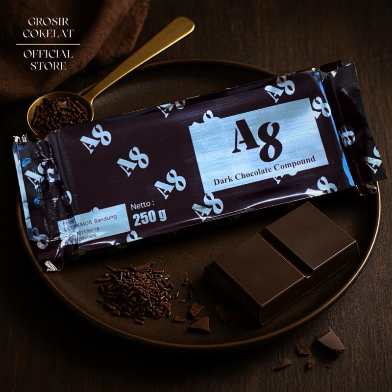 

A8 Cokelat Blok Compound 250 gram Coklat