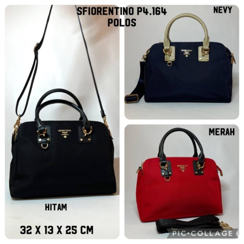 Original S. Fiorentino Tas Fashion/Top Handle Bag Wanita Bahan Kanvas Premium