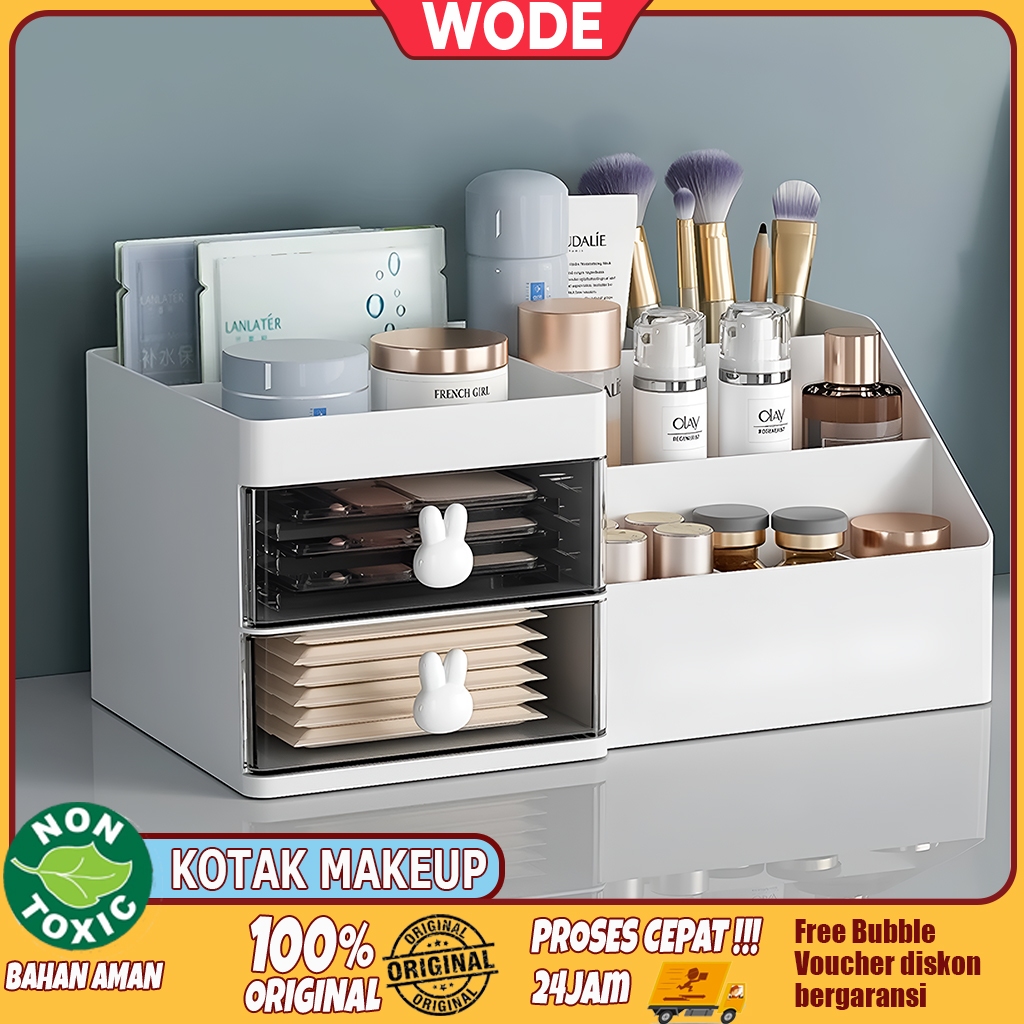 HANAFYU66 WODE RAK KOSMETIK RAK MAKEUP RAK ORGANIZER KOSMETIK RAK PENYIMPANAN KOSMETIK