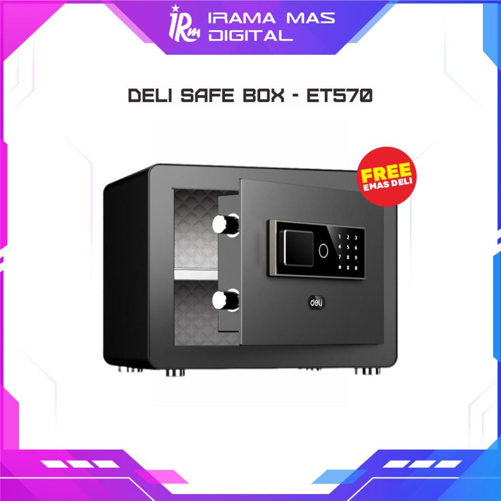 Deli Safe Box Brankas Digital ET570 - Proteksi Data dan Uang Anda dengan Keamanan Tinggi