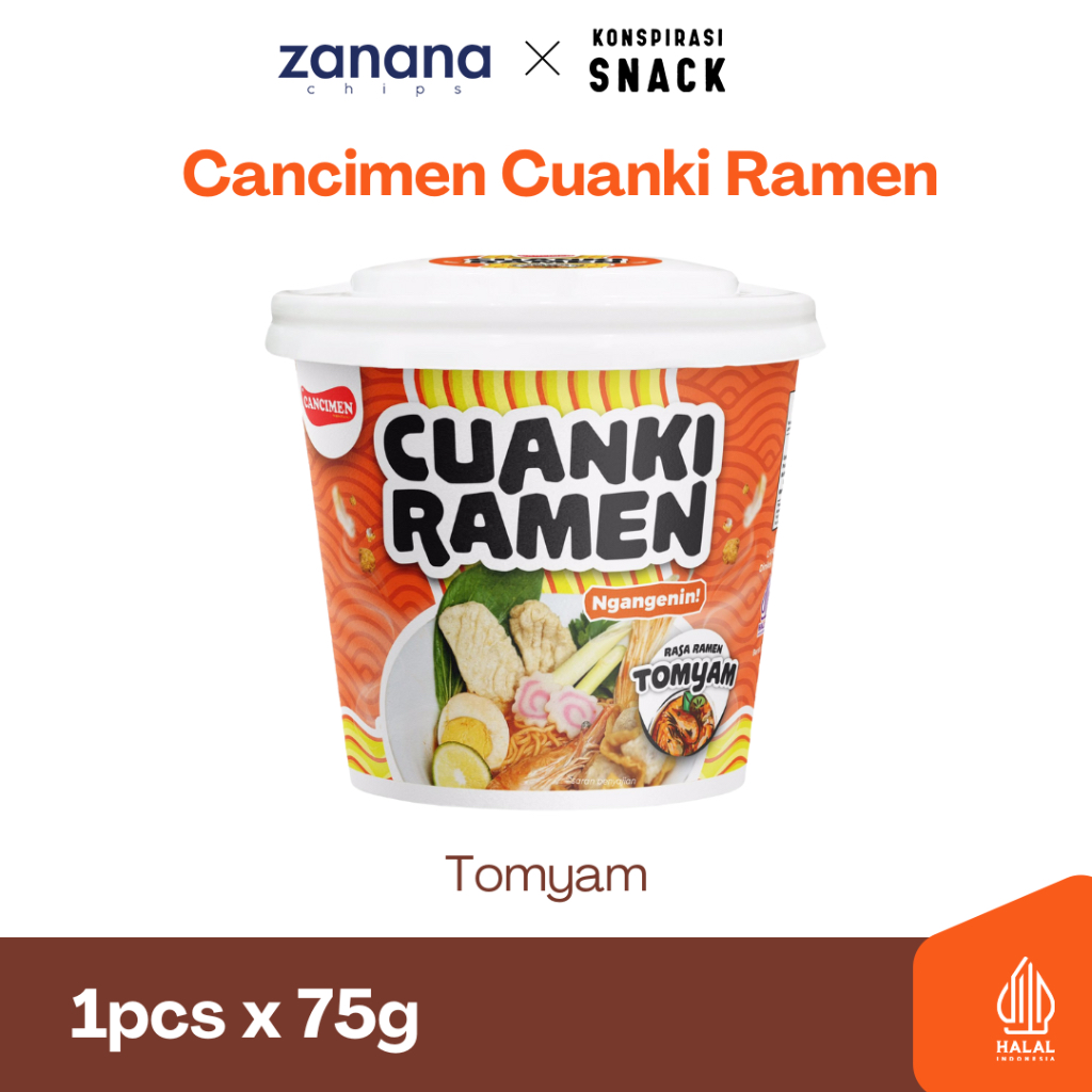 

Cancimen Tomyam - Cuankie Ramen Instant | Rasa Khas Bandung yang Bikin Ketagihan 75g