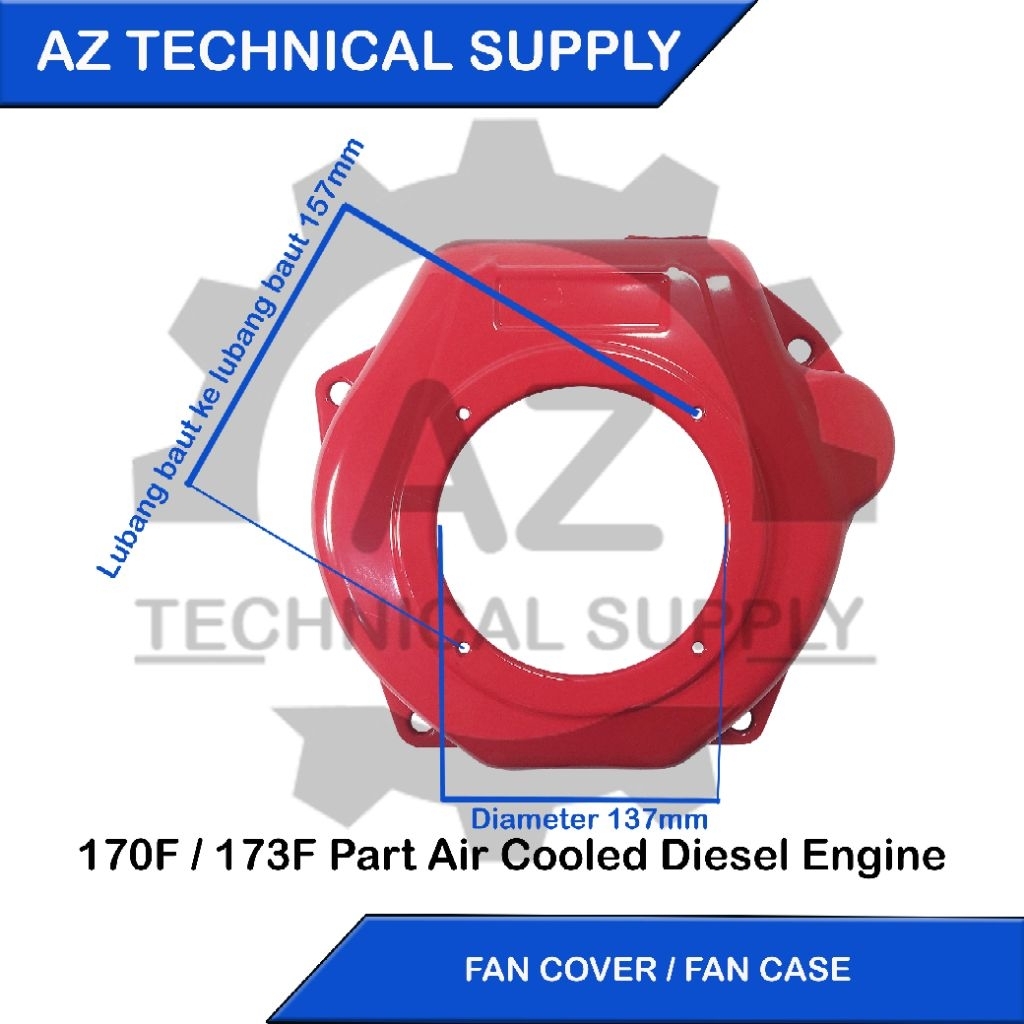 170F / 173F Fan Case / Fan cover / Tutup Kipas / Tutup Kap Engkol