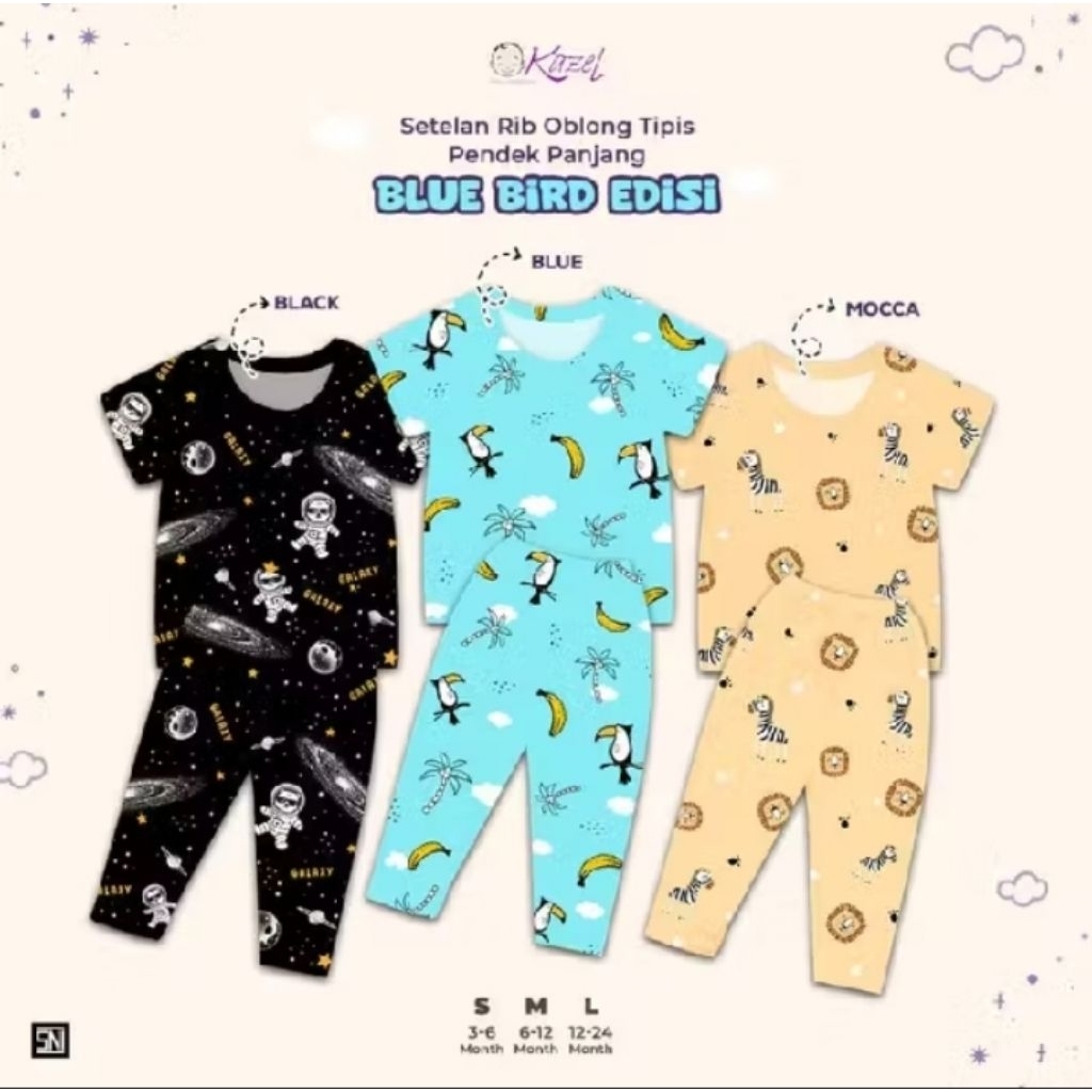 Kazel Setelan Oblong Pendek Panjang