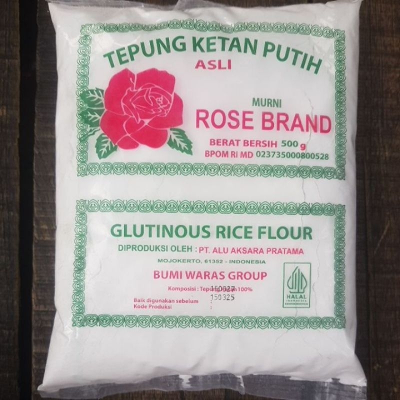 

Tepung Ketan Putih Asli dari Rose Brand