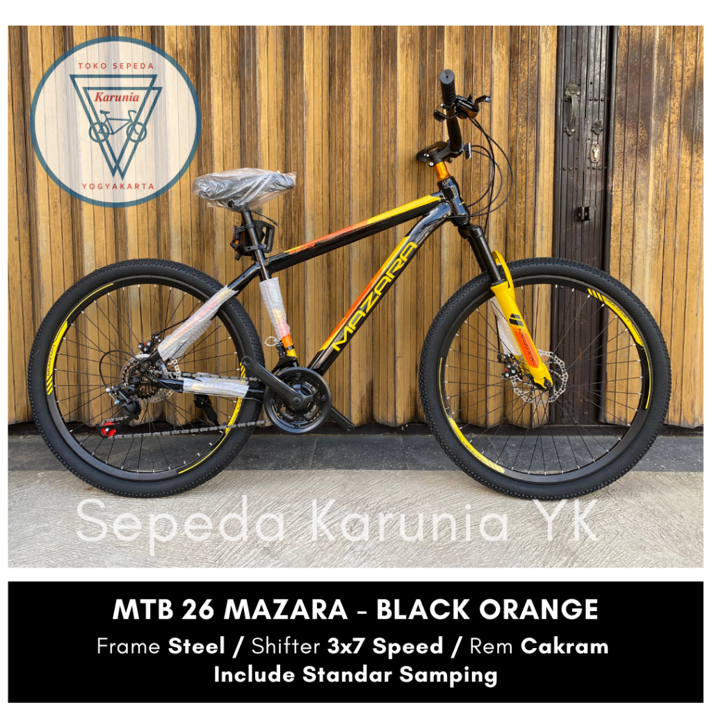 Sepeda Gunung MTB 24 Inch 26 Inch Merk Mazara Velion