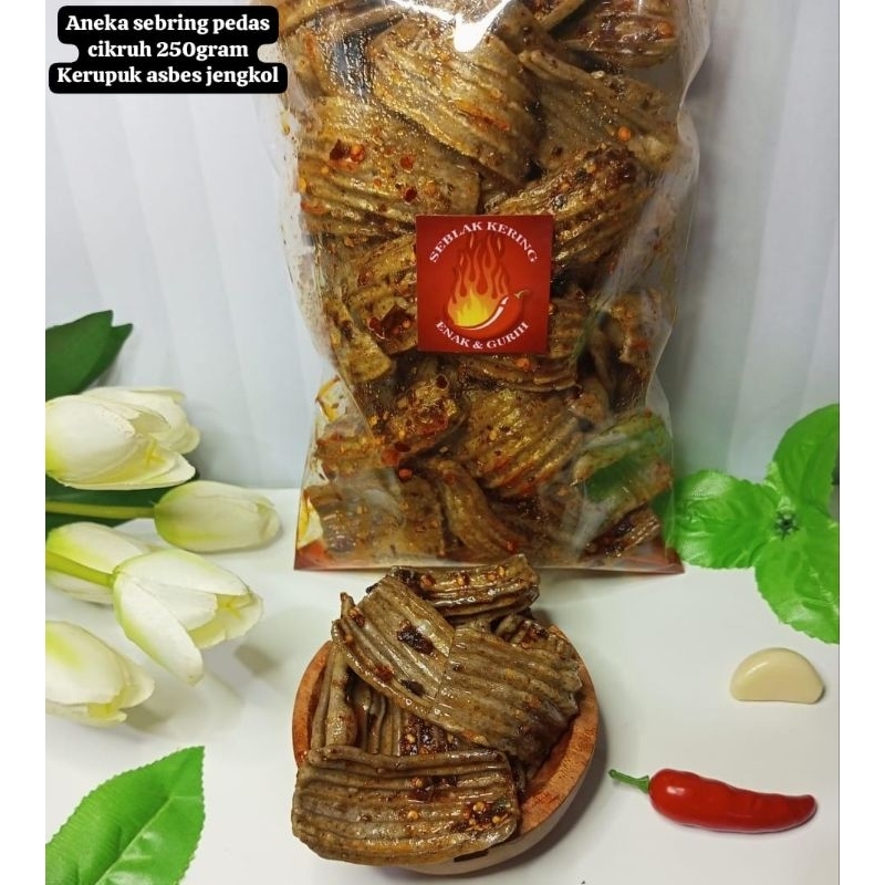 

SEBRING Kerupuk Asbes Jengkol Pedas Gurih Daun Jeruk 250 gr