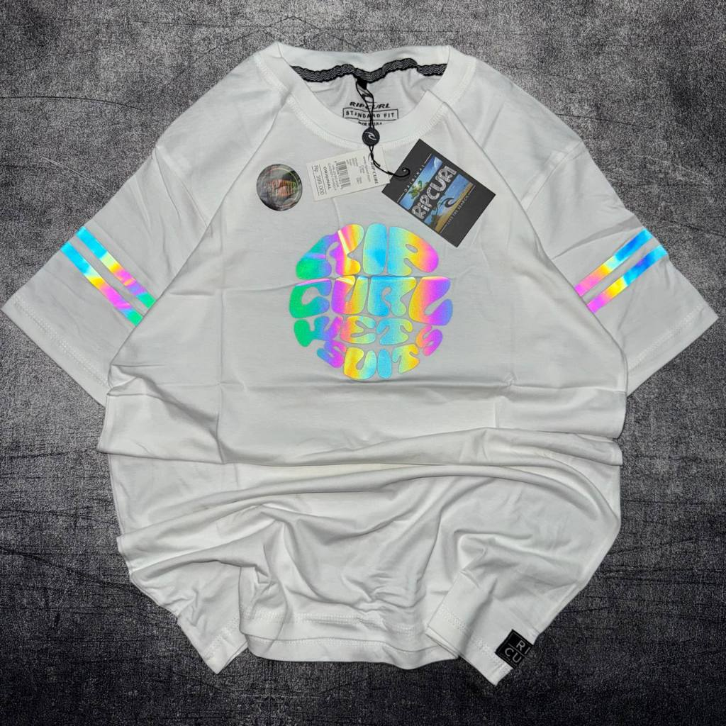 KAOS PRIA KAOS PUTIH KAOS RIPCURL COTTON 30S KAOS REFLEKTIF TSHIRT RIPCURL