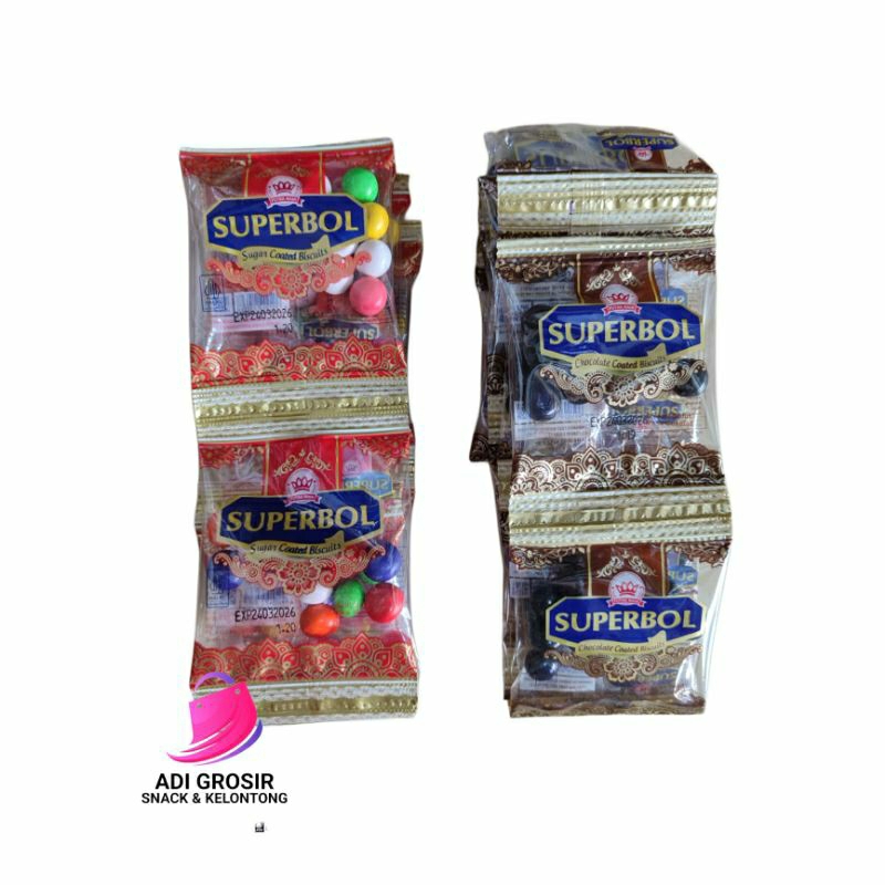 

SuperBol Coklat Isi Biskuit Renceng isi 10 pcs