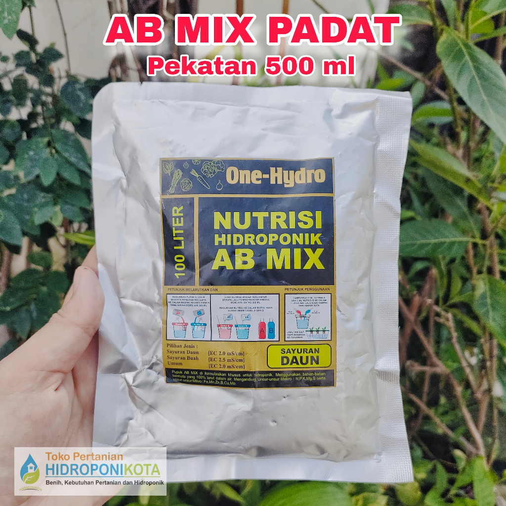 OH/PO - ABMIX 100 L / Pekatan 500ml - Nutrisi Hidroponik Premium Merk One Hydro