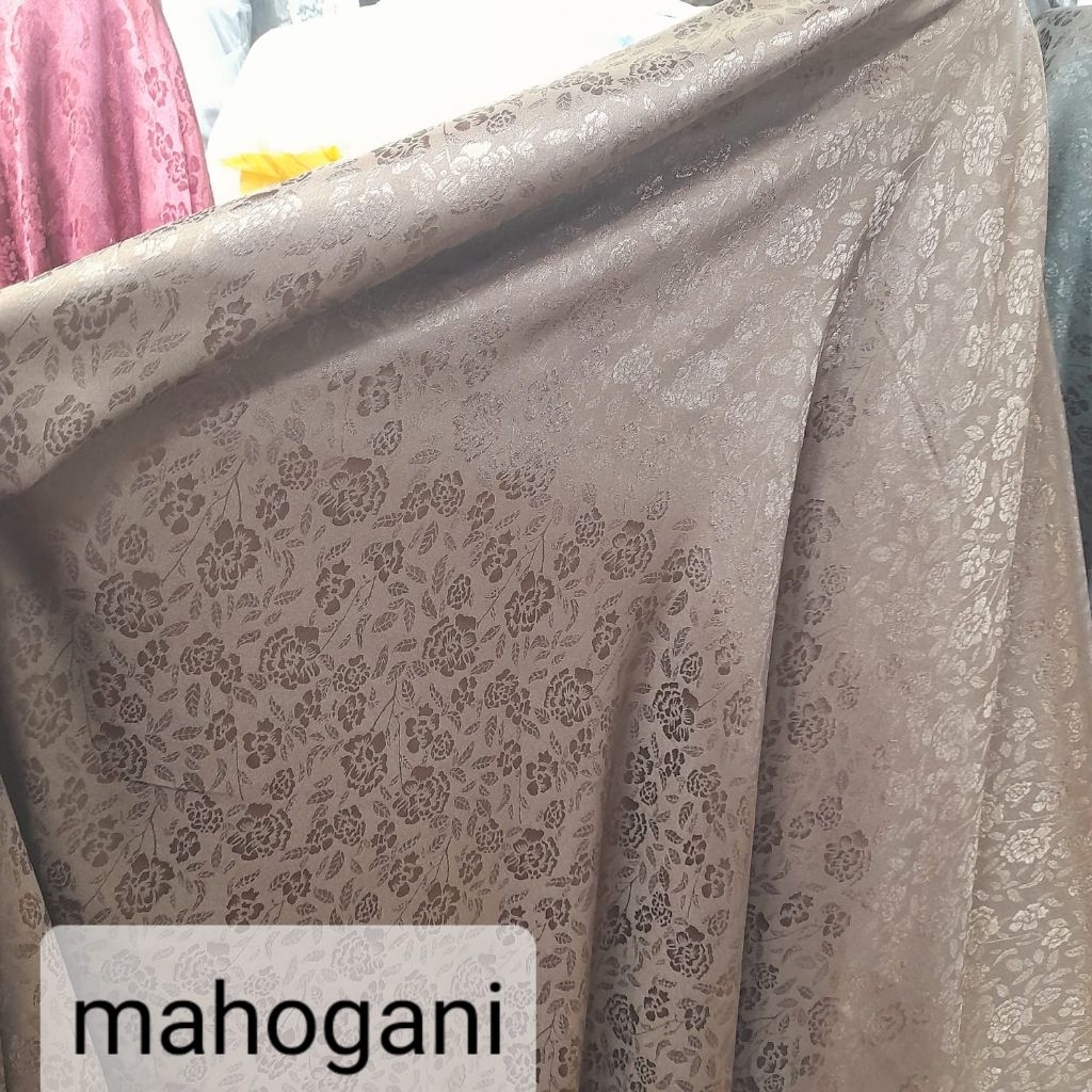 Bahan kain Armany Jaguard silk bakal gamis mewah