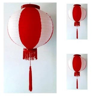 Lampion Gantung Kain Merah Putih Lampion HUT RI 17 Agustus Lampion Dekorasi Agustusan Lampion Tahan