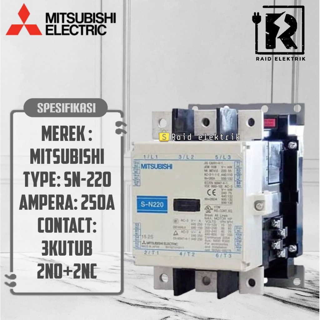 KONTAKTOR MITSUBISHI S-N220 250A