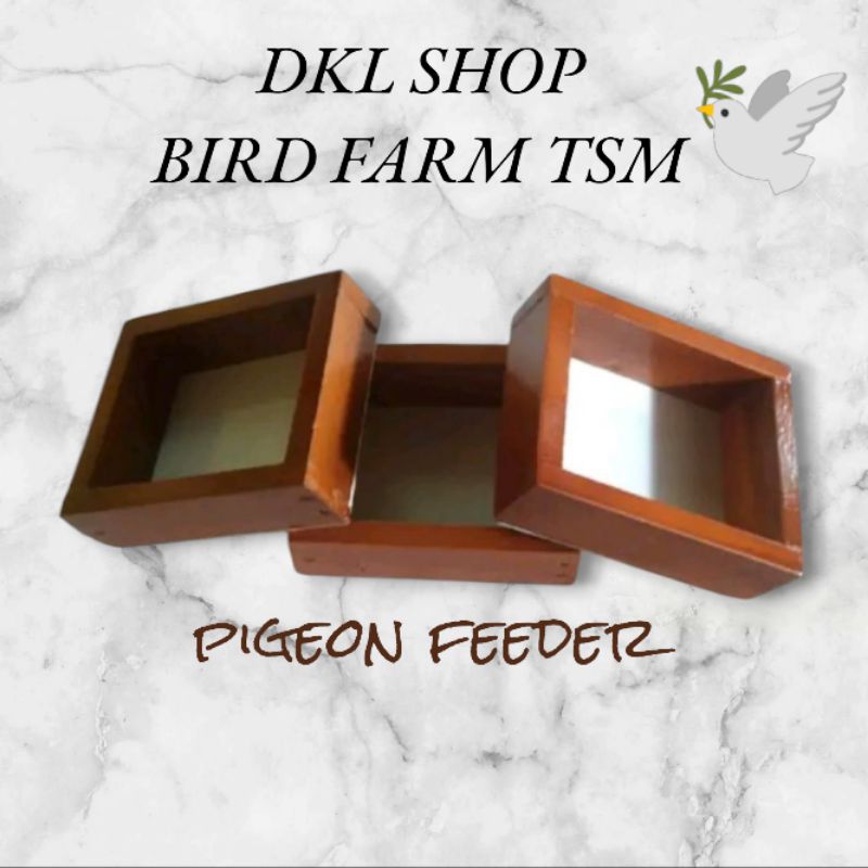KULAK MERPATI ( wadah pakan burung merpati) bentuk Kotak