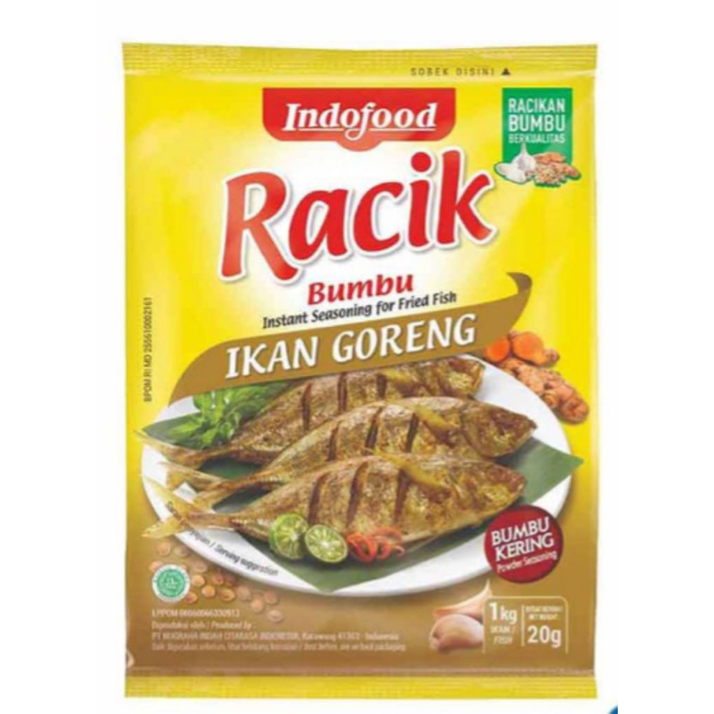 

BUMBU INSTAN - Indofood Racik Bumbu Instan Sayur Sup/ Sayur Asam/ Ikan Goreng/ Tempe/Ayam dan Nasi Goreng